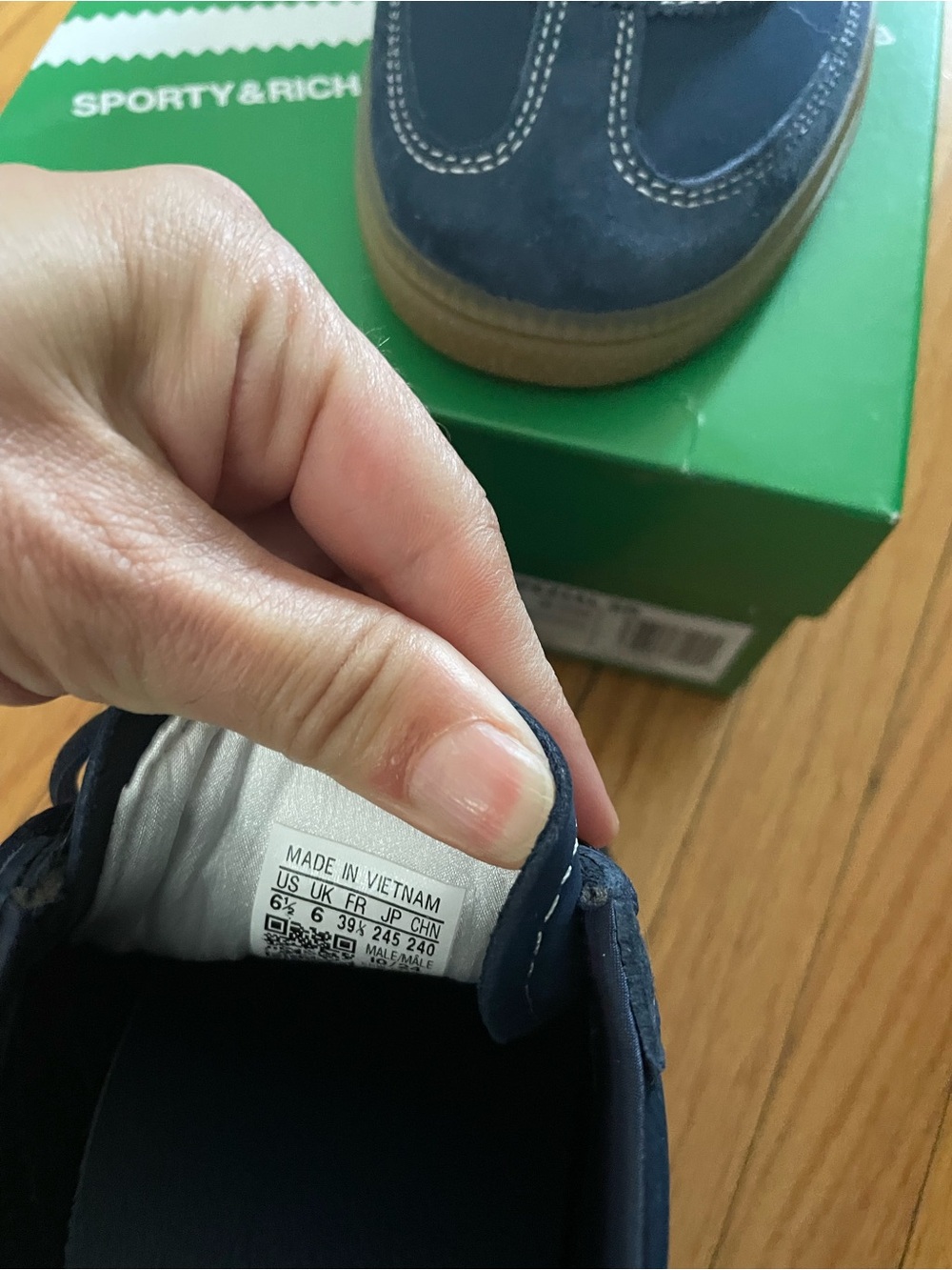 NEW IN BOX adidas Navy Suede Hanball Spezial - Picture 4 of 5